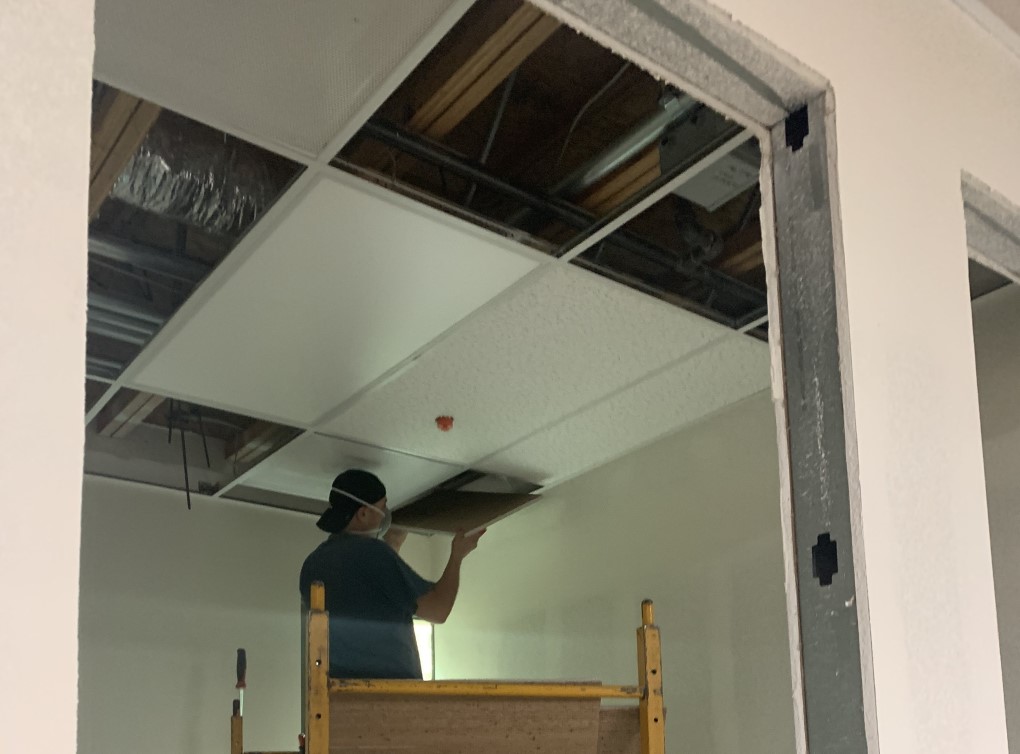 Image of T- bar ceiling Construction, Sierra Drywall, T- Bar Ceiling