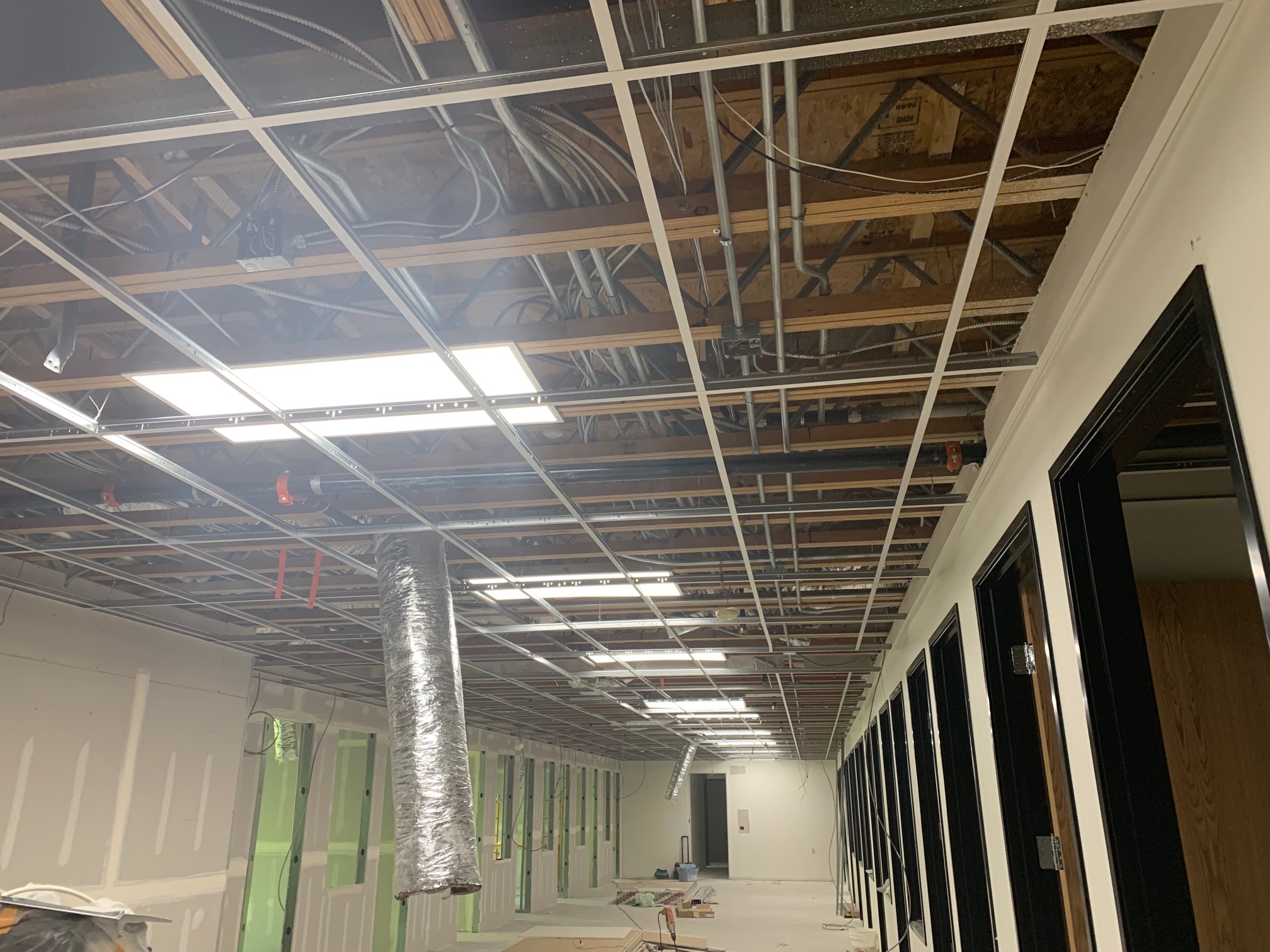 Image of T- bar ceiling Construction, Sierra Drywall, T- Bar Ceiling